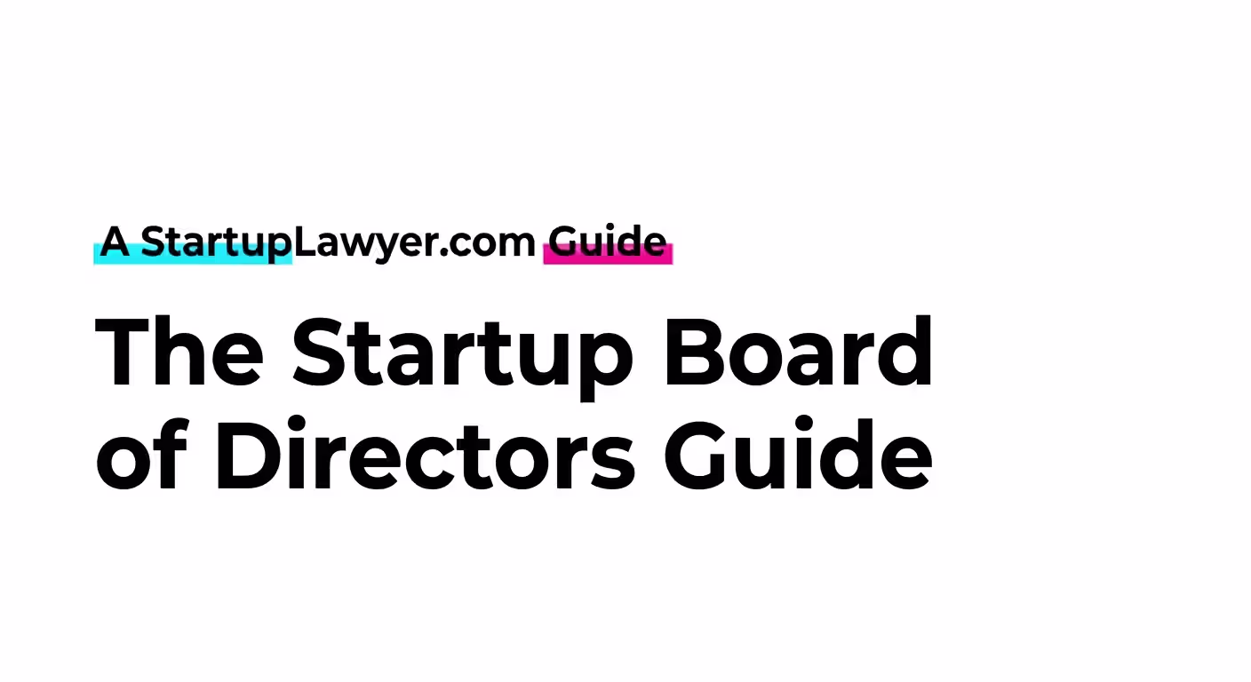 Startup Board of Directors