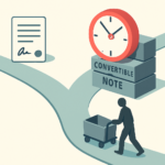 Modern editorial illustration two paths in a clean isometri - Startup Lawyer