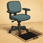 office chair with a trap door below - Startup Lawyer